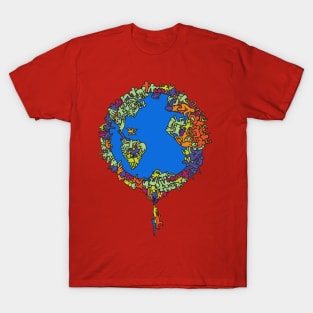 doodle people planet T-Shirt